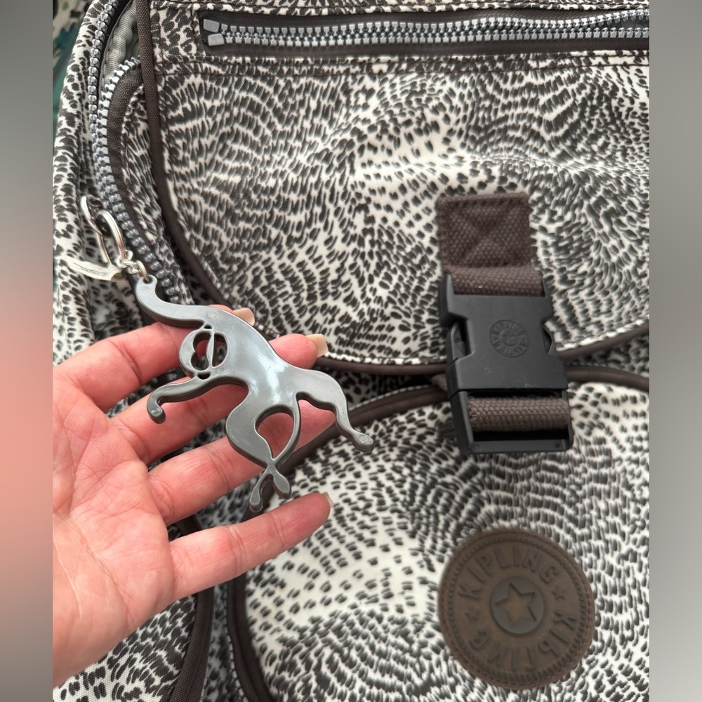 Kipling Wheeled Backpack Carry-On Roller Safari Print NWT w/ Monkey - Picture 17 of 17